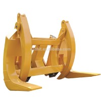 log gripper equipped for 6 tons wheel loader