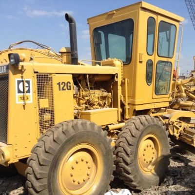 Original Japan Used Caterpillar 12G Motor Grader For Sale CAT 3306 Engine 135HP